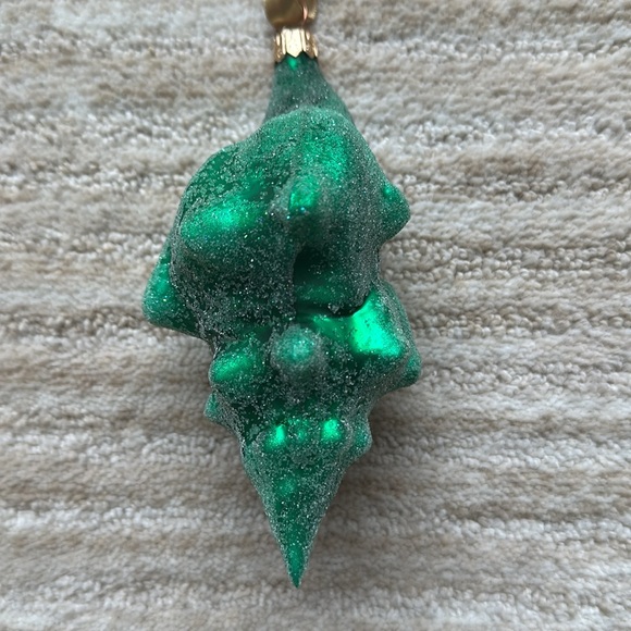 Rare Christopher Radko By the Shore Green Frosted Conch Shell Christmas Nautical - Picture 9 of 16